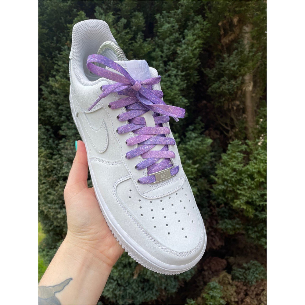 SneakerScience Space Series Flat Laces - (Purple Galaxy)