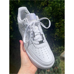 SneakerScience Premium Air Force 1 Replacement Laces - (White/Silver)