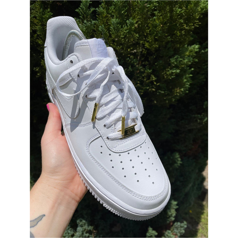 SneakerScience Premium Air Force 1 Replacement Laces - (White/Gold)