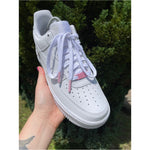 SneakerScience Premium Coloured Tip Laces - (White/Baby Pink)
