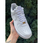 SneakerScience Splattered Flat Laces - (White/Gold)