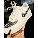 SneakerScience Splattered Flat Laces - (White/Gold)