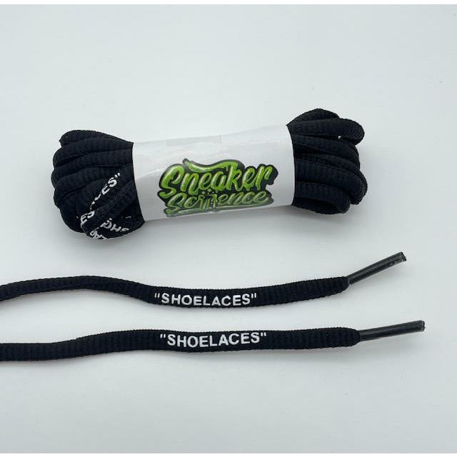 SneakerScience "SHOELACES" Oval Laces - (Black)