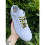 SneakerScience Checkered Flat Laces - (Yellow/Black)