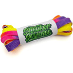 SneakerScience Tie Dye Flat Laces - (Tropical Punch)