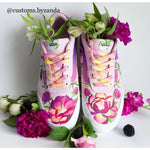SneakerScience Tie Dye Flat Laces - (Tutti Frutti)