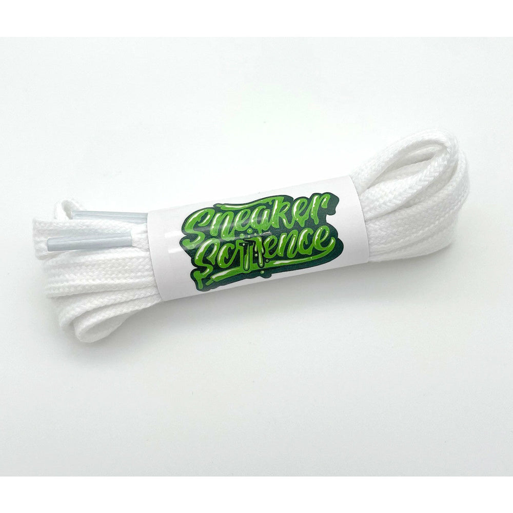 SneakerScience Soft Cotton Shoelaces - (White)