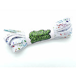 SneakerScience Splattered Flat Laces - (White/Multi)
