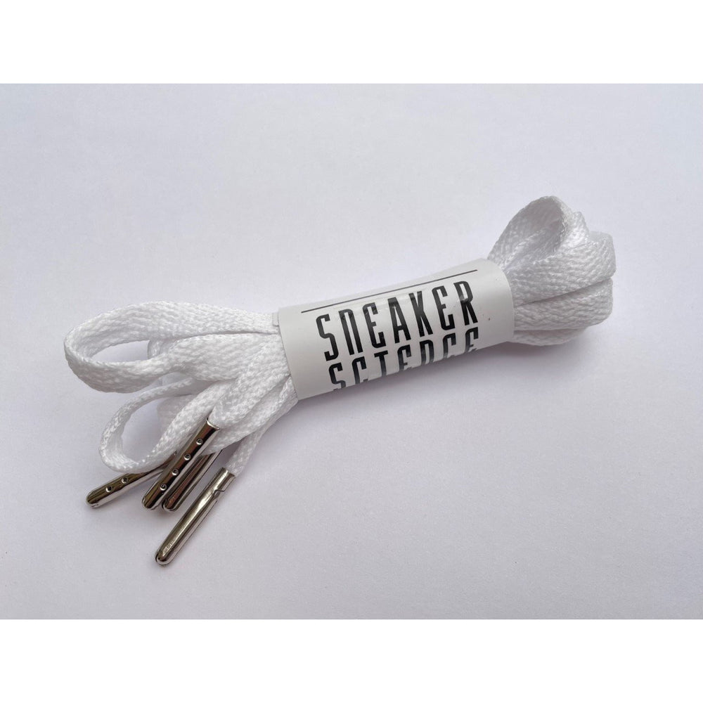 SneakerScience Premium Jordan 1 Replacement Laces - (White/Silver)