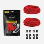 Xpand Laces Original Flat No Tie Lacing System - Red Reflective