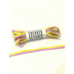 SneakerScience Splice Two Tone Flat Shoelaces - (Yellow/Lilac)